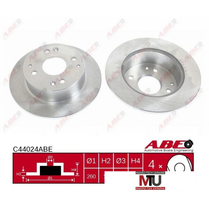 Тормозной диск ABE C44024ABE