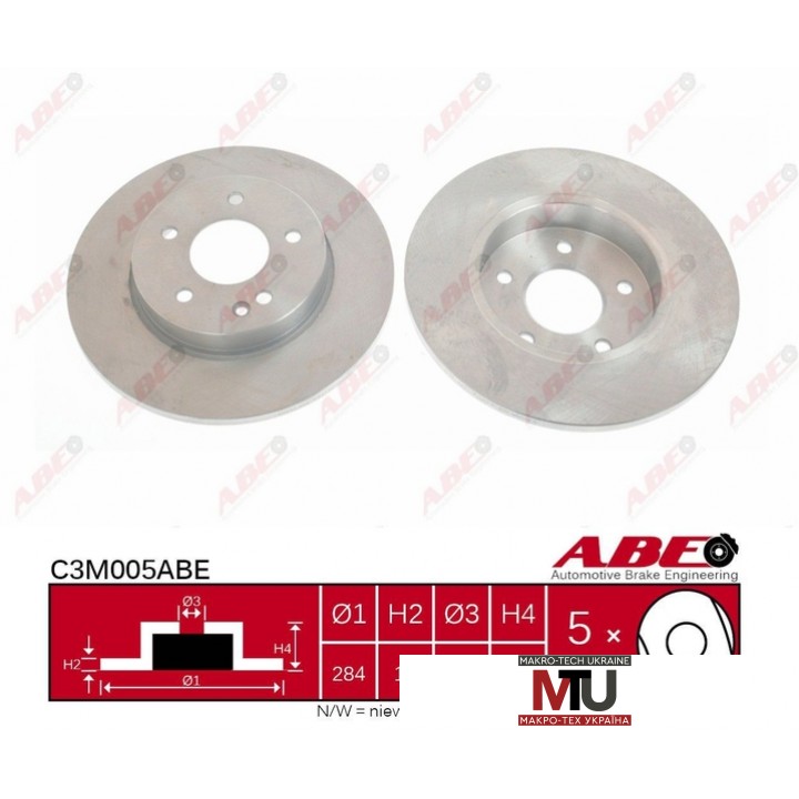 Тормозной диск ABE C3M005ABE