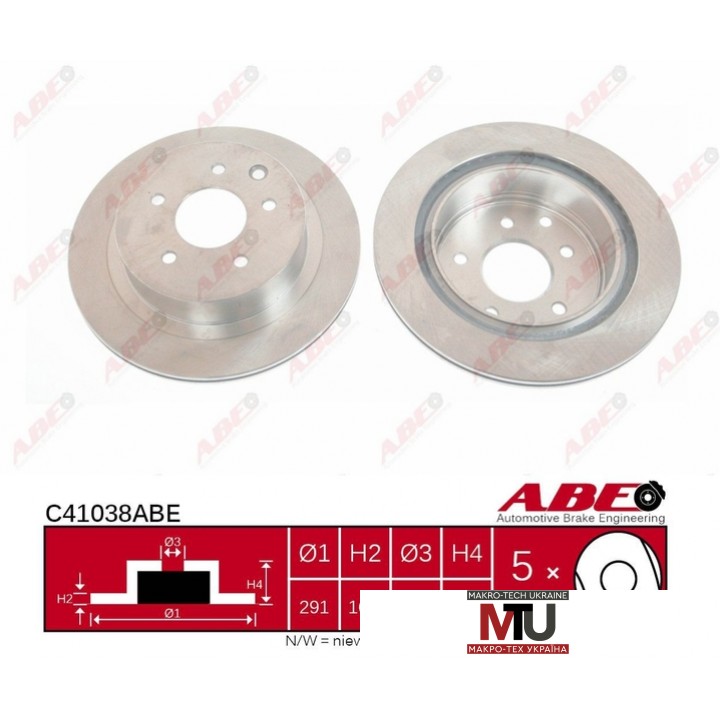 Тормозной диск ABE C41038ABE