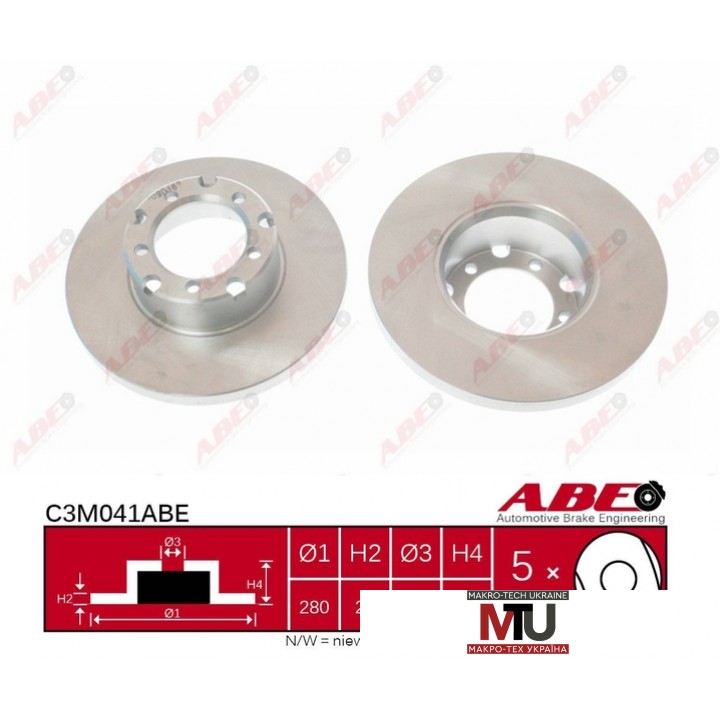Тормозной диск ABE C3M041ABE