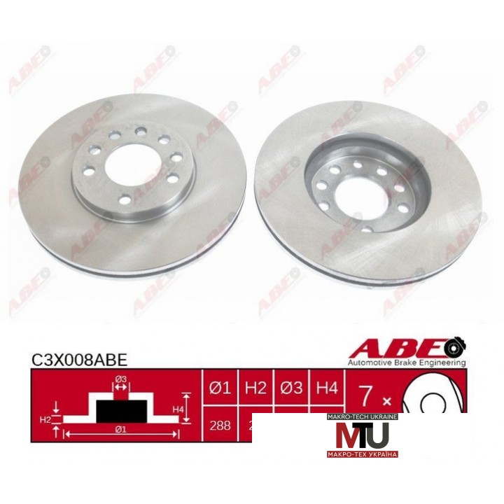 Тормозной диск ABE C3X008ABE