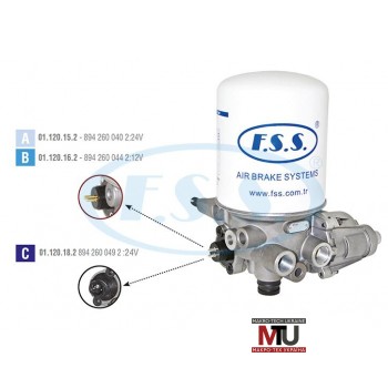 Вологовідділювач RENAULT MIDLUM, MAGNUM, PREMIUM 4324150240, 4324151240 F.S.S 01.122.10.0, 01122100