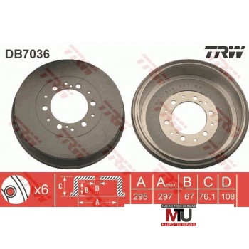Тормозной барабан TRW DB7036