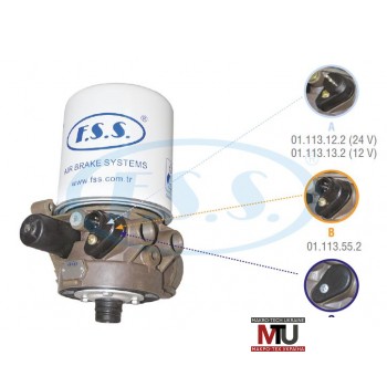 Вологовідділювач RENAULT MAGNUM, IRISBUS LA8065, LA8059 F.S.S 01.133.43.0, 01133430