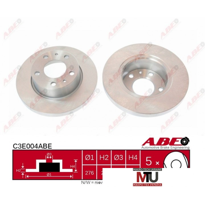 Тормозной диск ABE C3E004ABE