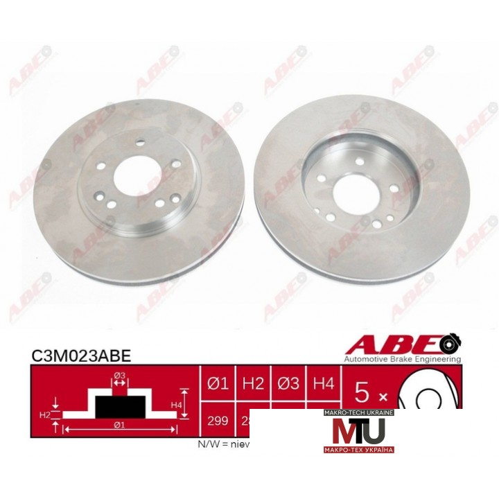 Тормозной диск ABE C3M023ABE