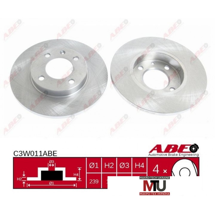 Тормозной диск ABE C3W011ABE