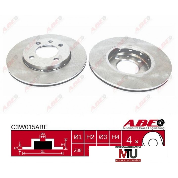 Тормозной диск ABE C3W015ABE
