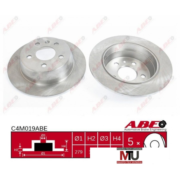 Тормозной диск ABE C4M019ABE