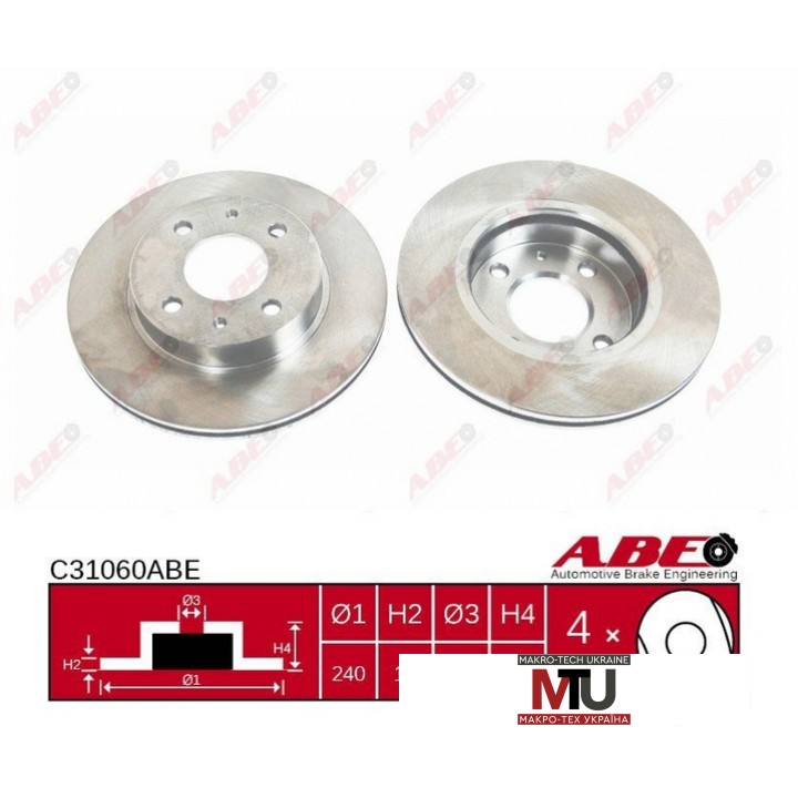 Тормозной диск ABE C31060ABE
