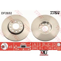 Тормозной диск TRW DF2652