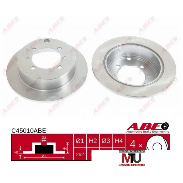 Тормозной диск ABE C45010ABE