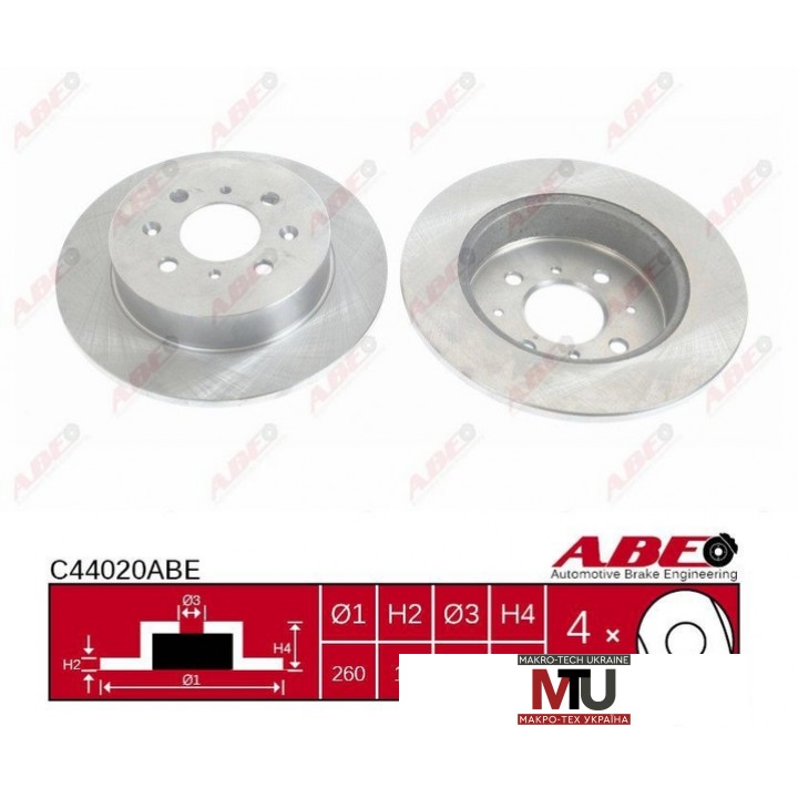 Тормозной диск ABE C44020ABE