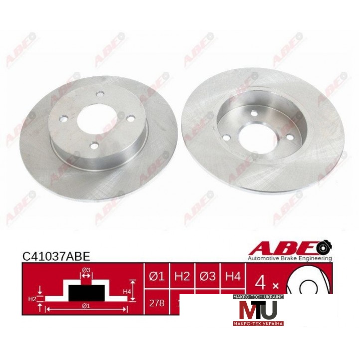 Тормозной диск ABE C41037ABE