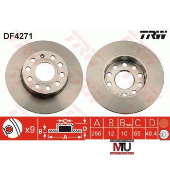 Тормозной диск TRW DF4271