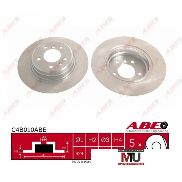 Тормозной диск ABE C4B010ABE