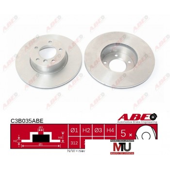 Тормозной диск ABE C3B035ABE