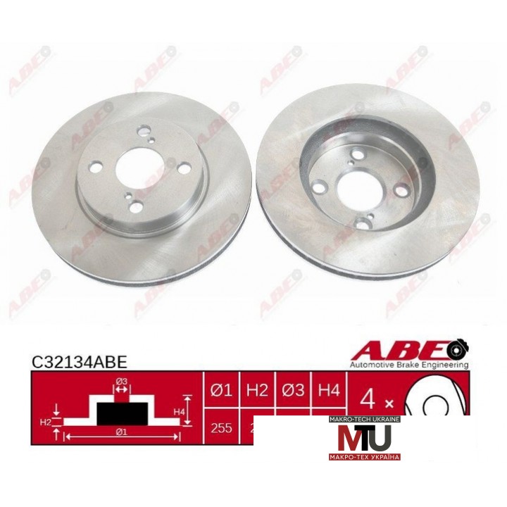Тормозной диск ABE C32134ABE