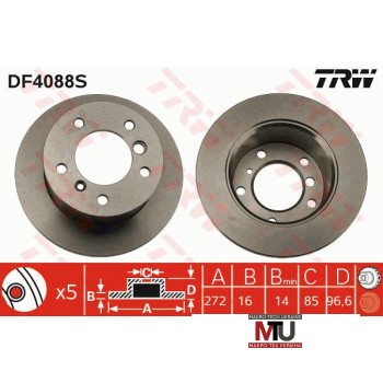 Тормозной диск TRW DF4088S