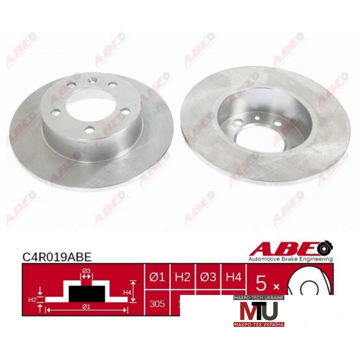 Тормозной диск ABE C4R019ABE