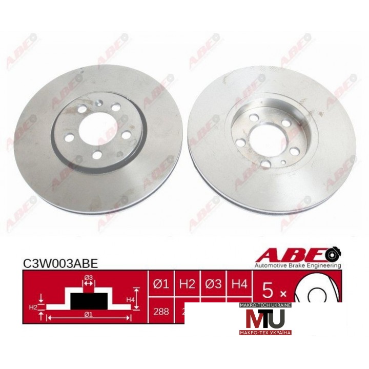 Тормозной диск ABE C3W003ABE