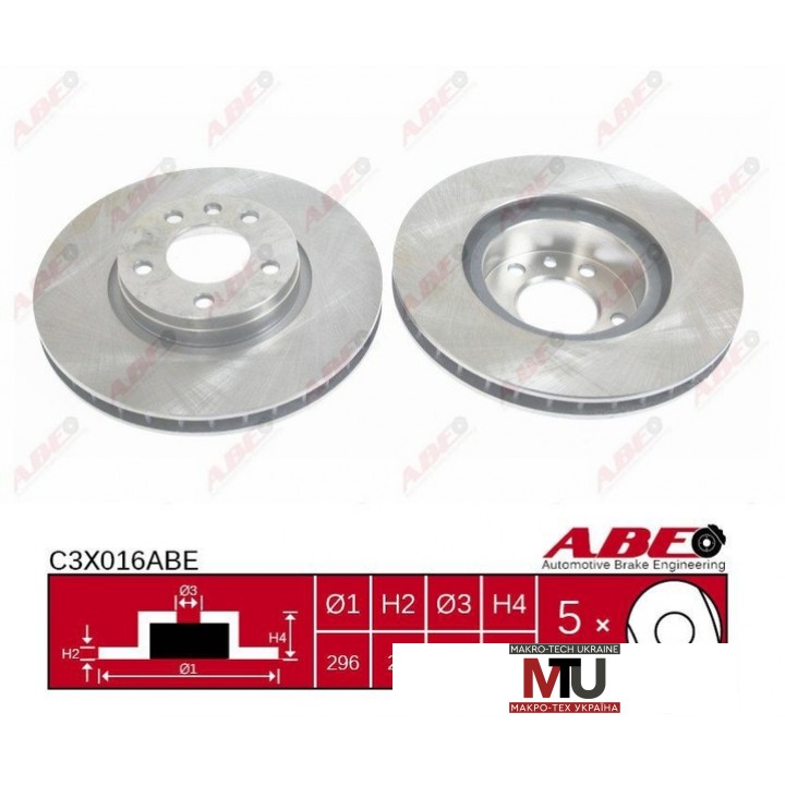 Тормозной диск ABE C3X016ABE
