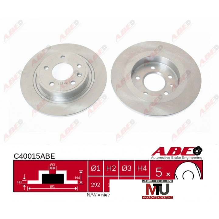 Тормозной диск ABE C40015ABE