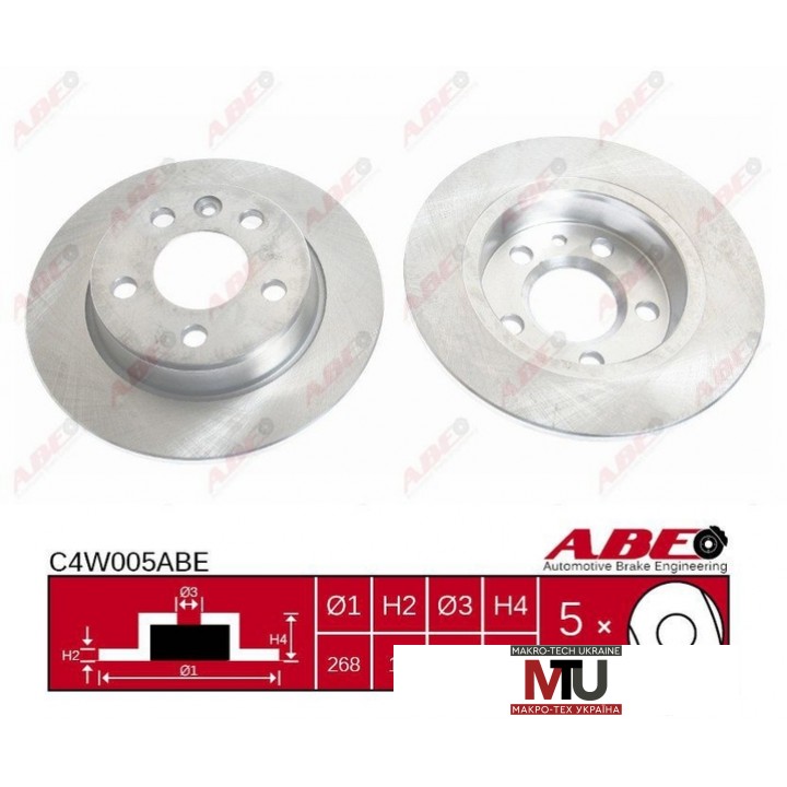 Тормозной диск ABE C4W005ABE