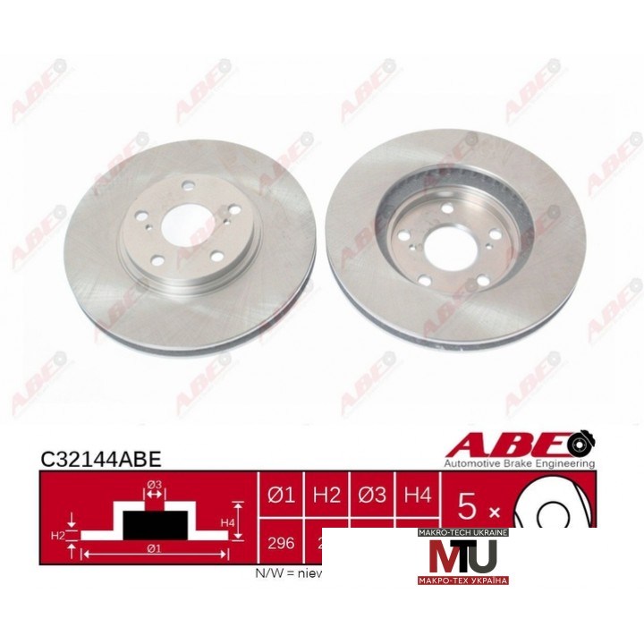 Тормозной диск ABE C32144ABE