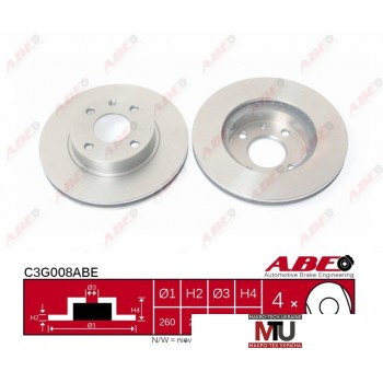 Тормозной диск ABE C3G008ABE
