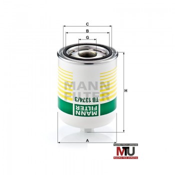 Фільтр вологоосушувача SCANIA MANN FILTER TB13743X, TB 1374/3 X