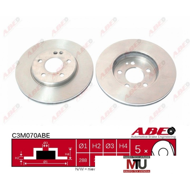 Тормозной диск ABE C3M070ABE