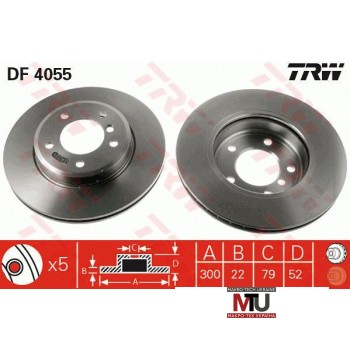 Тормозной диск TRW DF4055