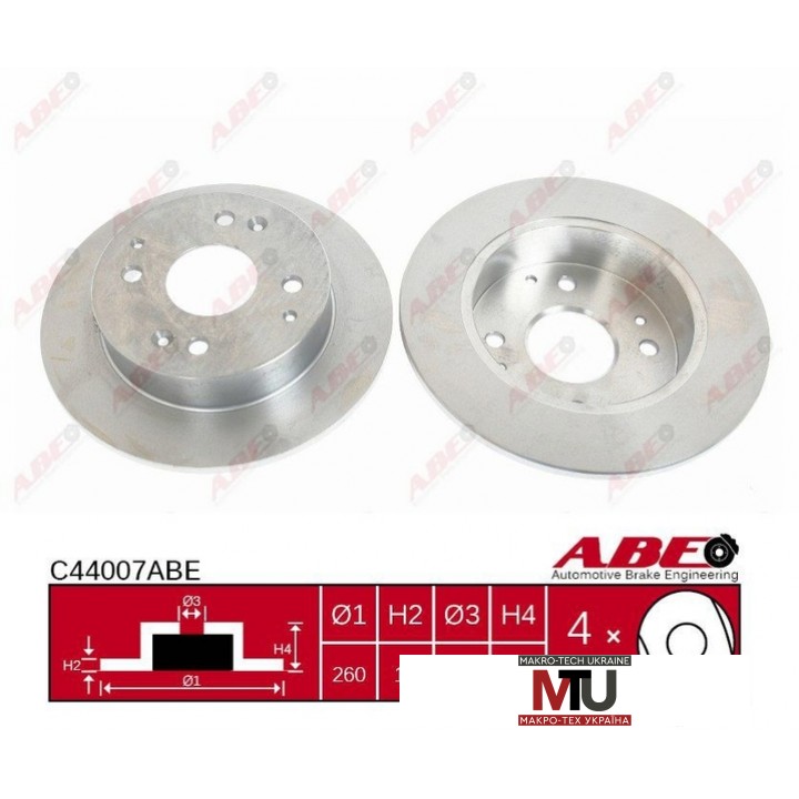 Тормозной диск ABE C44007ABE