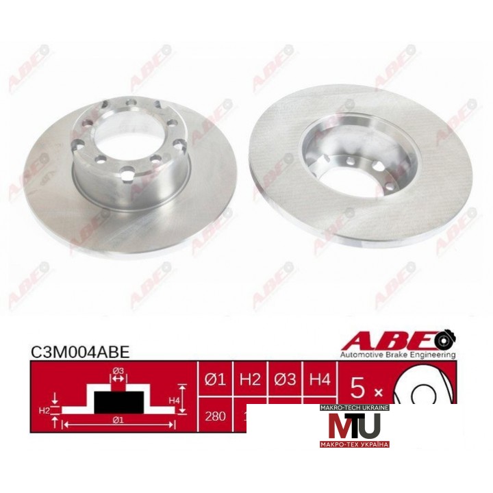 Тормозной диск ABE C3M004ABE
