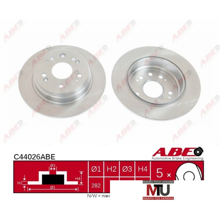Тормозной диск ABE C44026ABE