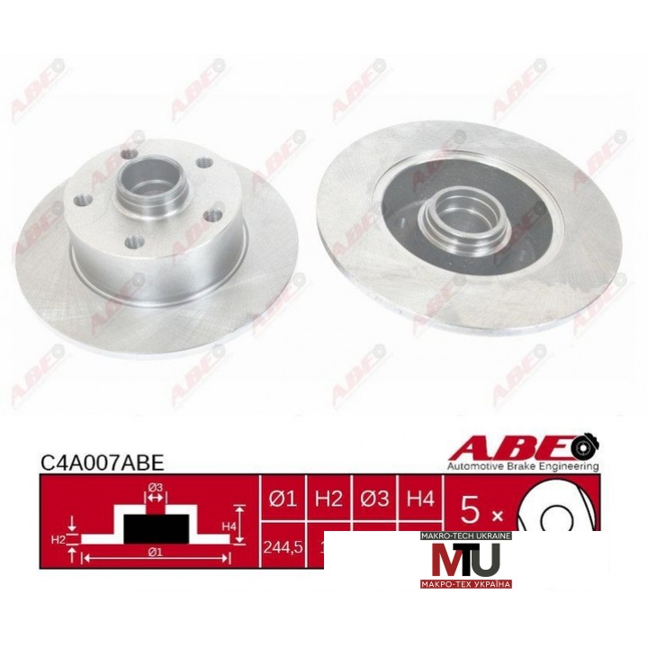 Тормозной диск ABE C4A007ABE