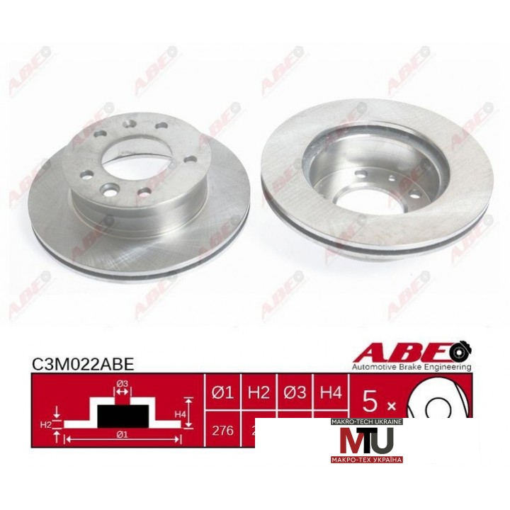 Тормозной диск ABE C3M022ABE