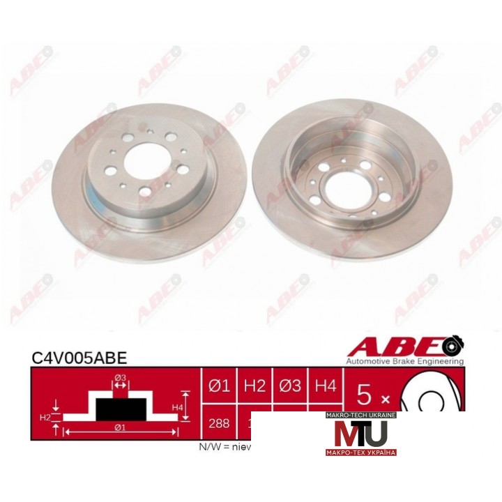 Тормозной диск ABE C4V005ABE