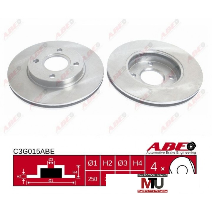 Тормозной диск ABE C3G015ABE
