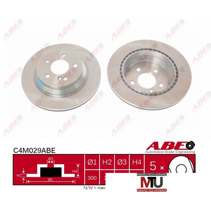 Тормозной диск ABE C4M029ABE