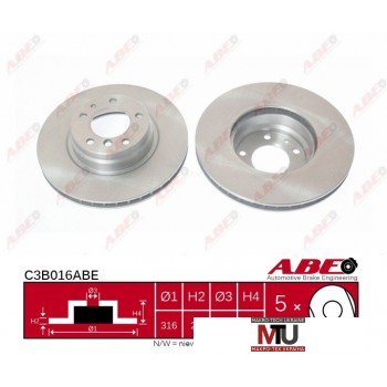 Тормозной диск ABE C3B016ABE