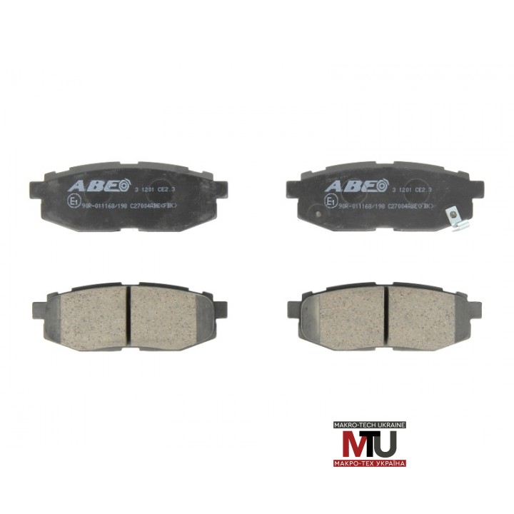 Дисковые тормозные колодки ABE C27004ABE