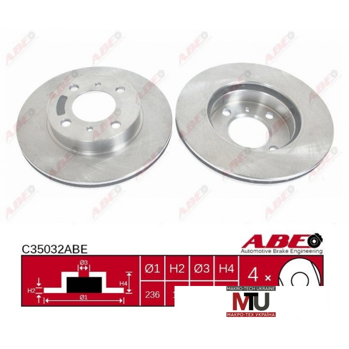 Тормозной диск ABE C35032ABE