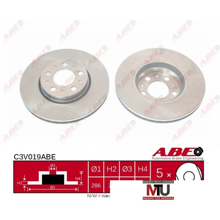Тормозной диск ABE C3V019ABE