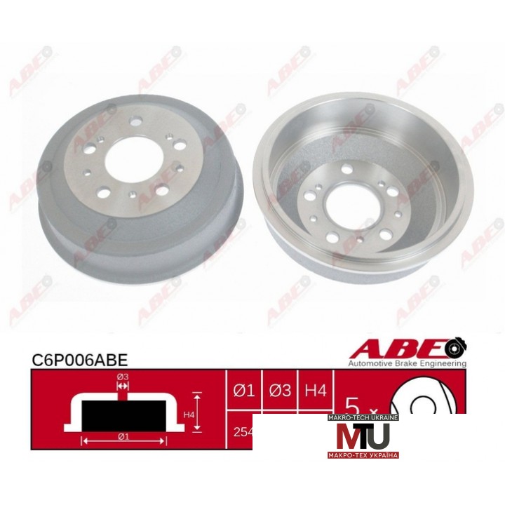 Тормозной барабан ABE C6P006ABE