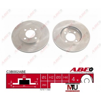 Тормозной диск ABE C3B002ABE