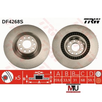 Тормозной диск TRW DF4268S