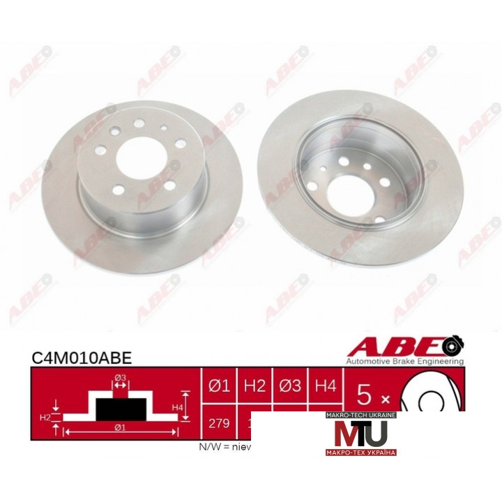 Тормозной диск ABE C4M010ABE
