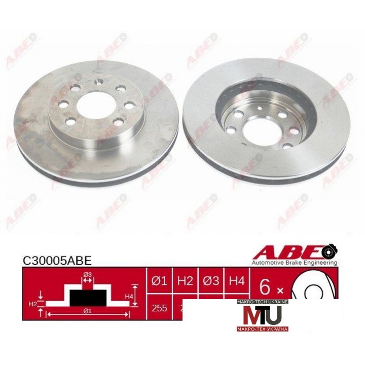 Тормозной диск ABE C30005ABE